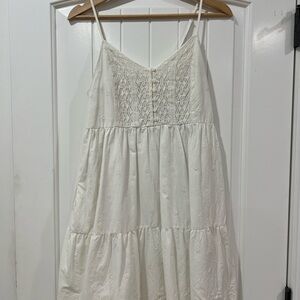 Levi's White Casual Mini Dress